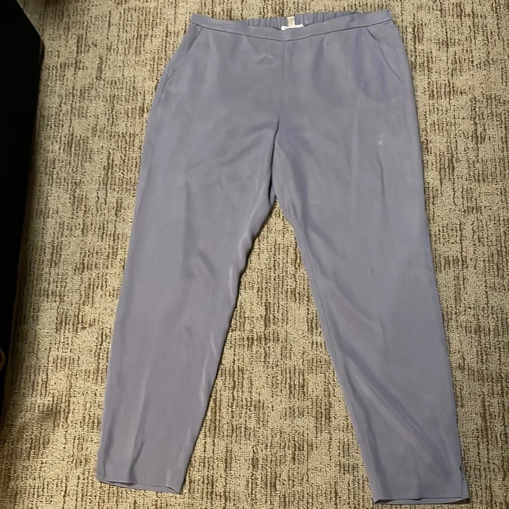 EILEEN FISHER gray pull on ankle pant